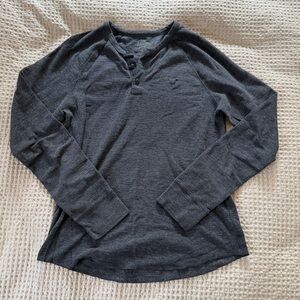 American Eagle Outfitters Dark Gray Thermal Top